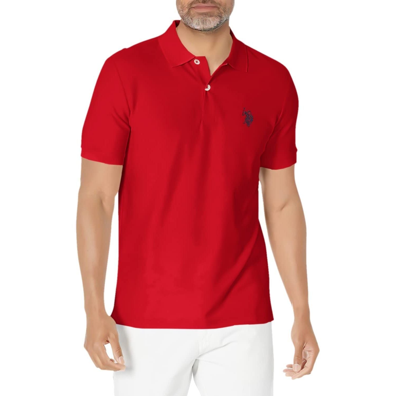 U.S. Polo Assn. Men's Polo Shirt, Oatmeal, One size