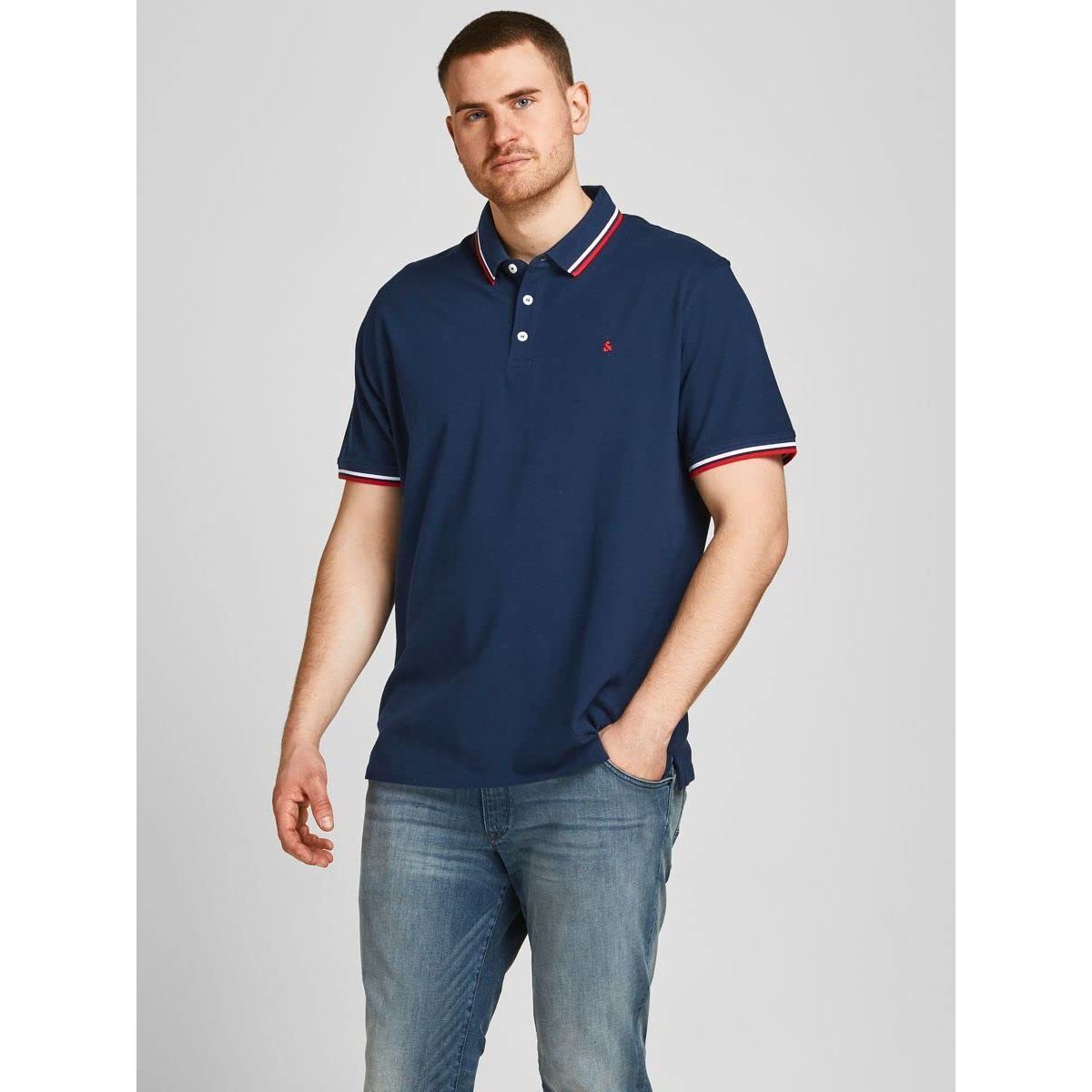 Jack & Jones Men's Jjepaulos Polo Ss Noos Ps Polo Shirt