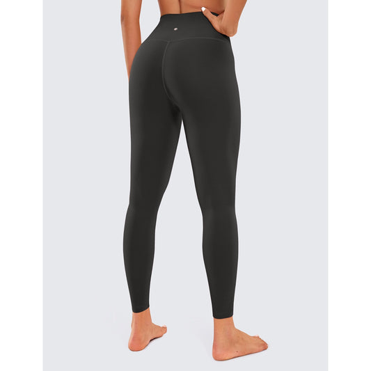 CRZ YOGA Women's Butter Luxe Leggings 25 Inches - High Waisted Buttery Soft Comfort Lounge Leggings Black Medium