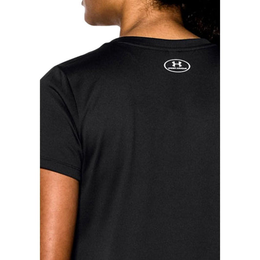 Under Armour Women's TECH SS - SOLID-BLK//MSV Tech short sleeve v-neck (pack of 1)