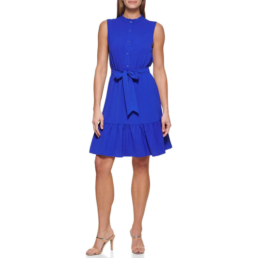 DKNY Women's Fit and Flare Trapeze Dress