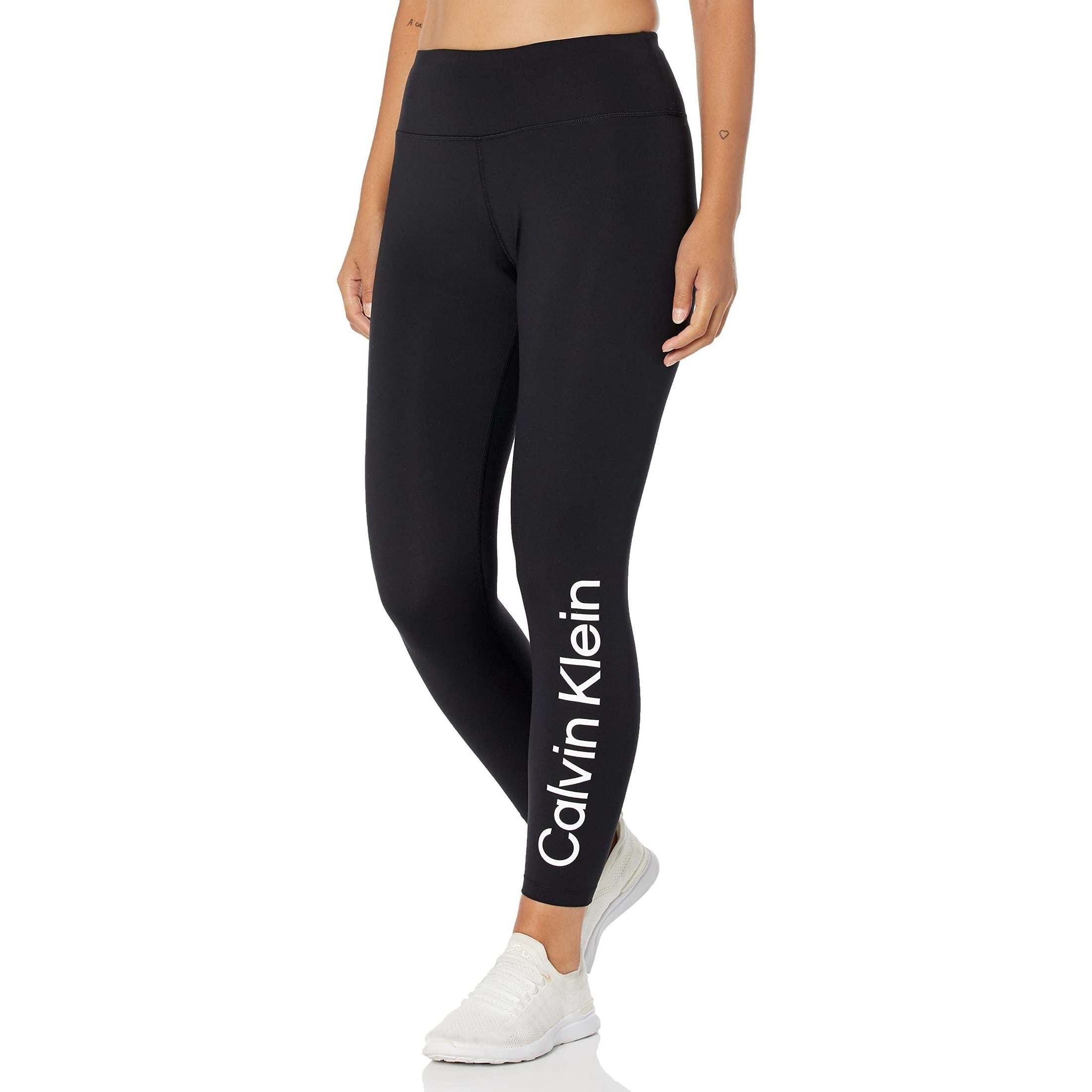 Calvin Klein womens Calvin Klein Logo High Waist 7/8 Legging Leggings