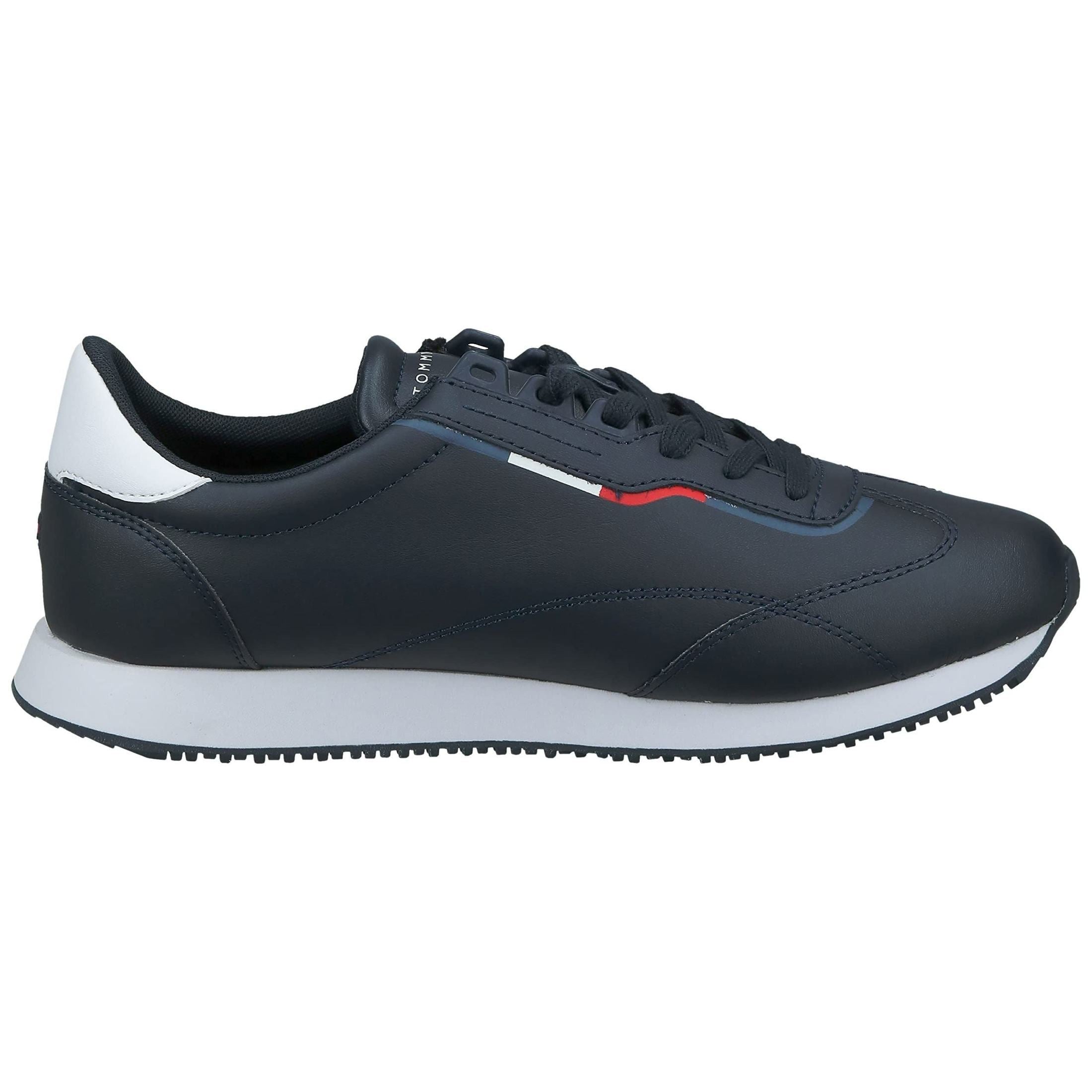 Tommy Hilfiger RUNNER LO LEATHER DETAIL mens Runner Sneaker