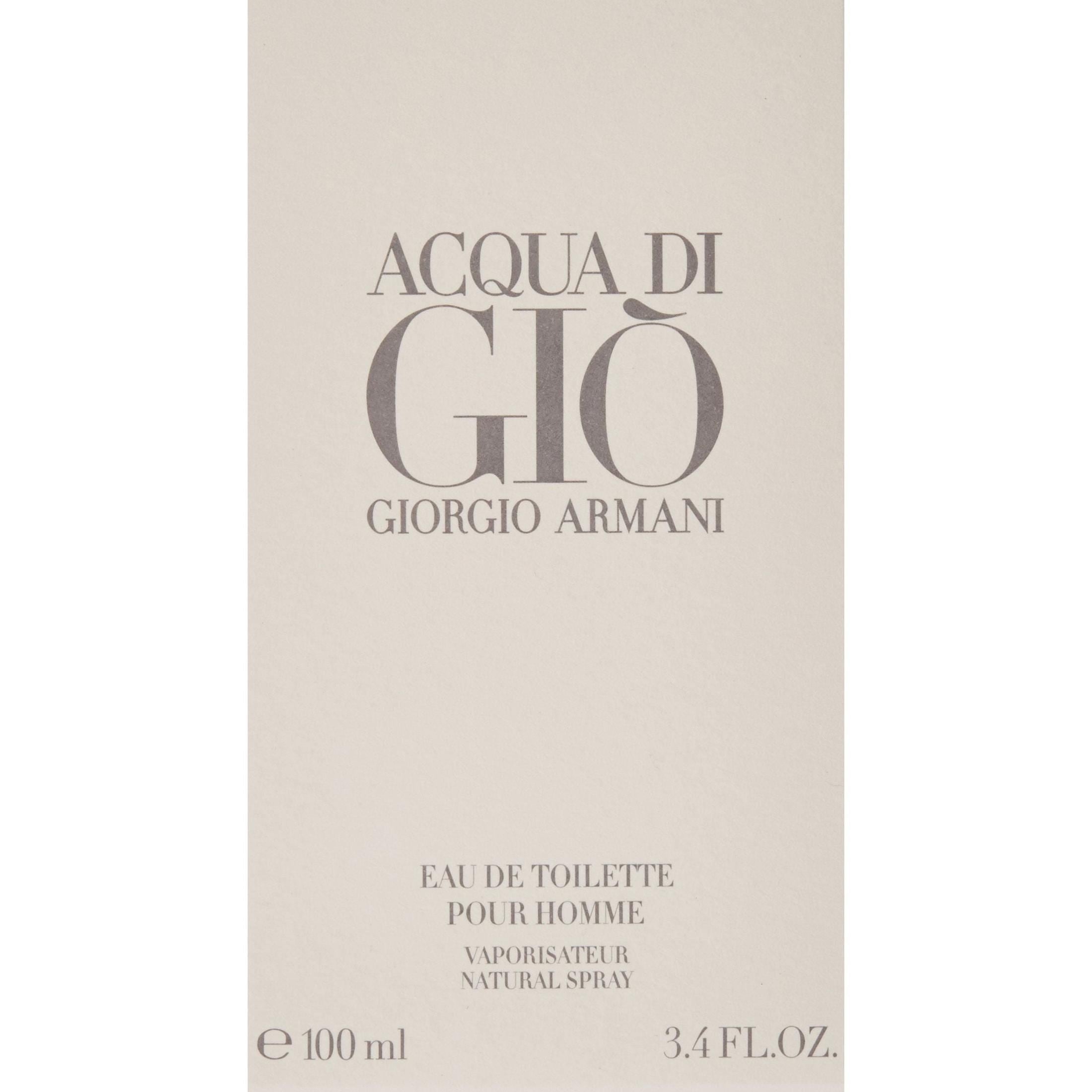 Giorgio Armani Acqua Di Gio By For Men Eau De Toilette Spray, White, 3.4 oz