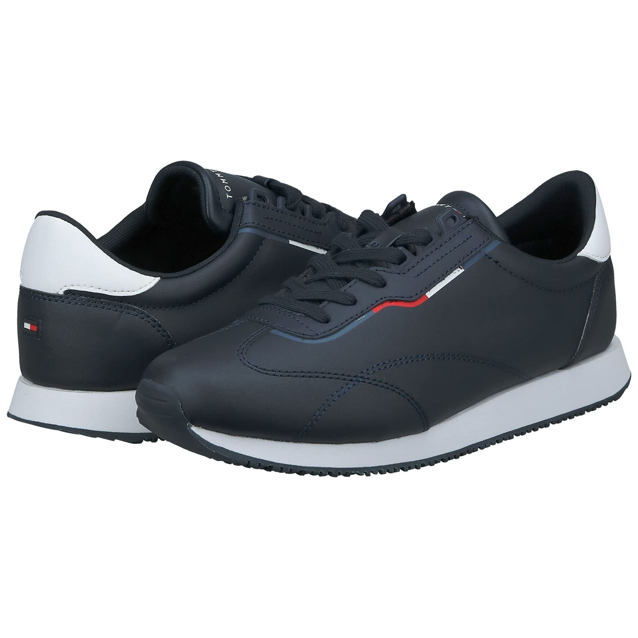 Tommy Hilfiger RUNNER LO LEATHER DETAIL mens Runner Sneaker