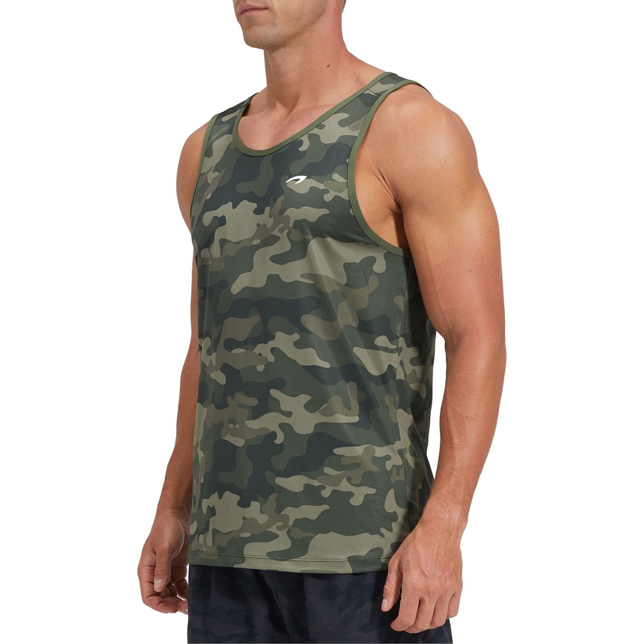 KPSUN Men's Quick Dry Tank Tops Fitness Workout Running Performance Sleeveless Shirts