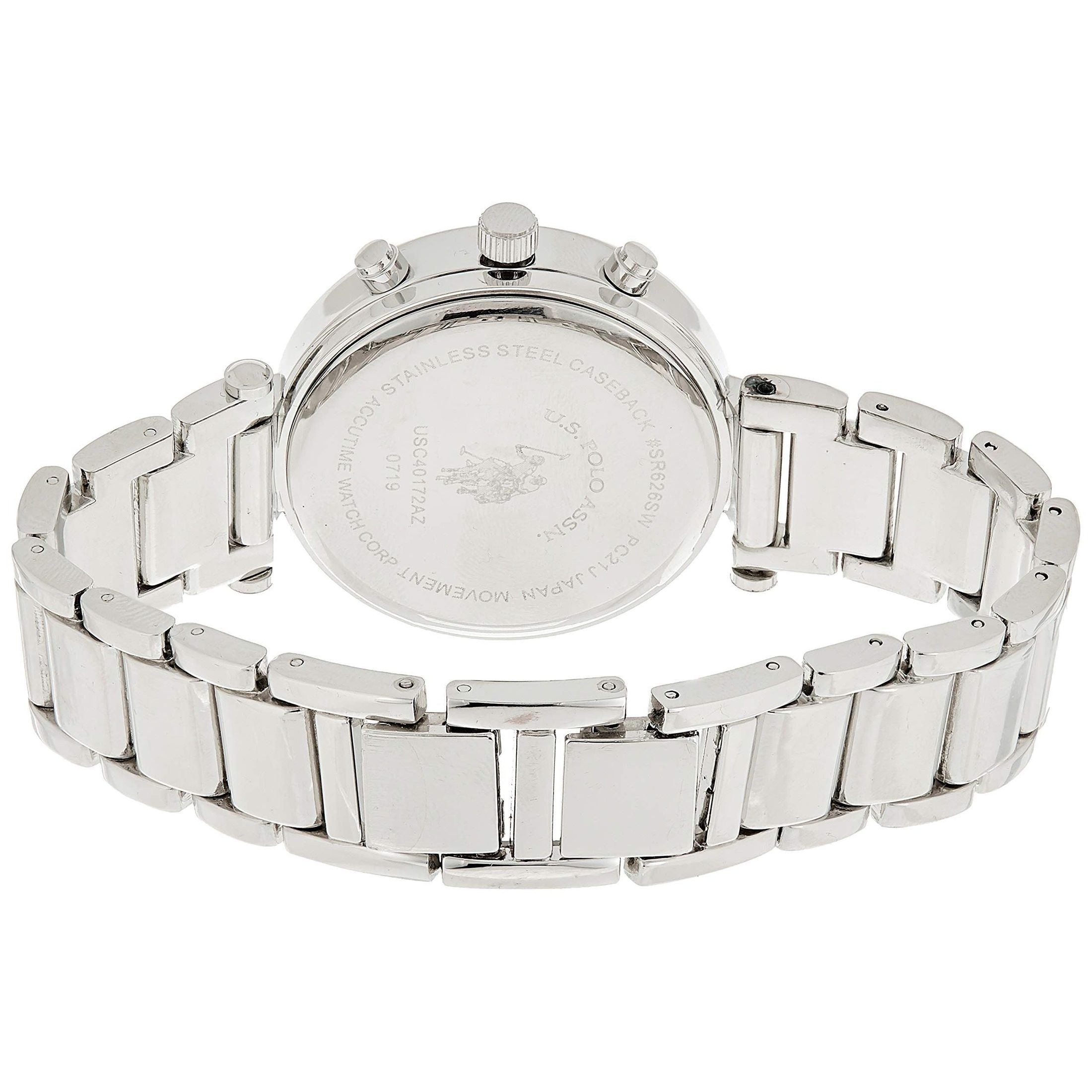 U.S. Polo Assn. Women's Silver Dial Alloy Band Watch - USC40172