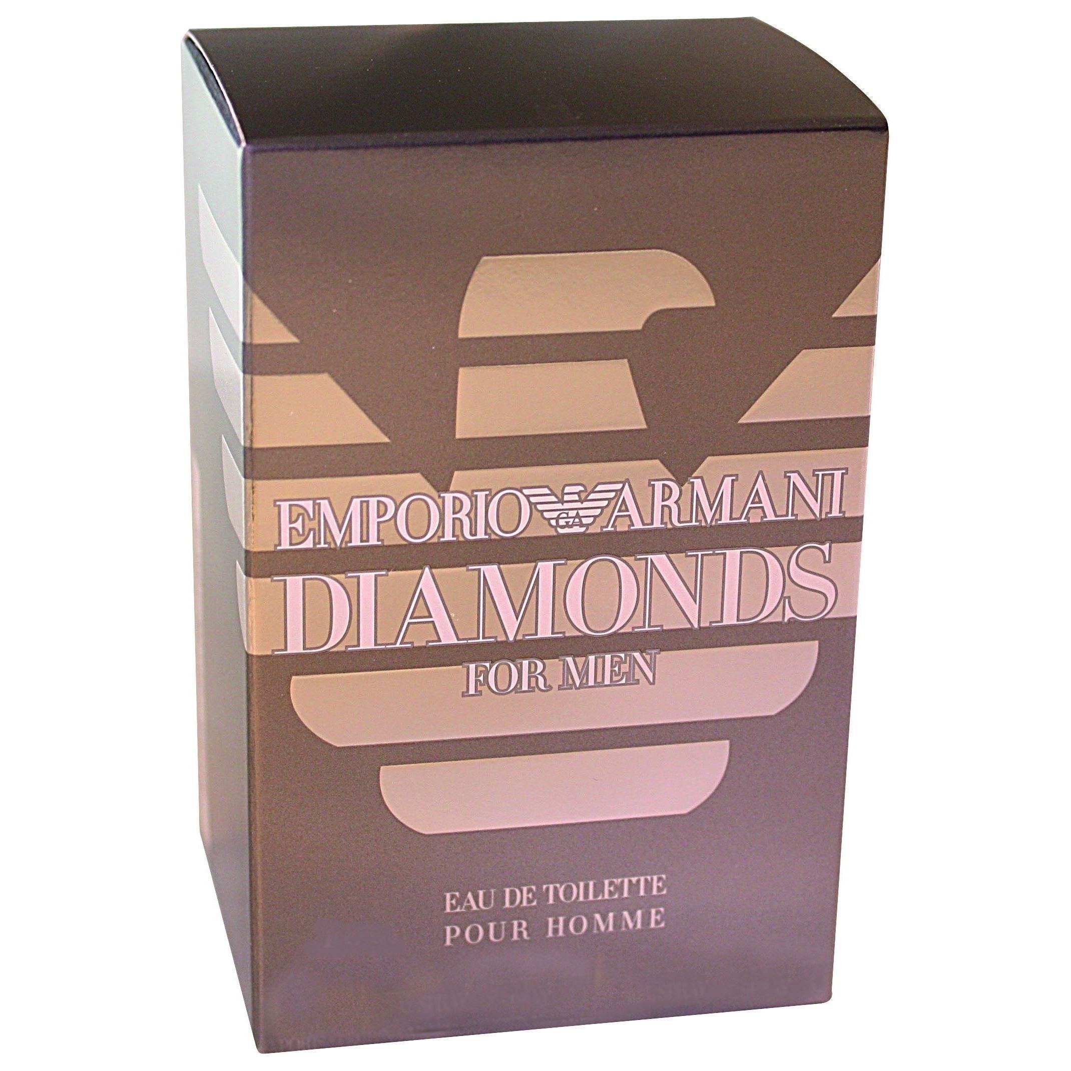 Emporio Armani Diamonds by Giorgio Armani for Men Eau de Toilette, 75ml, Black