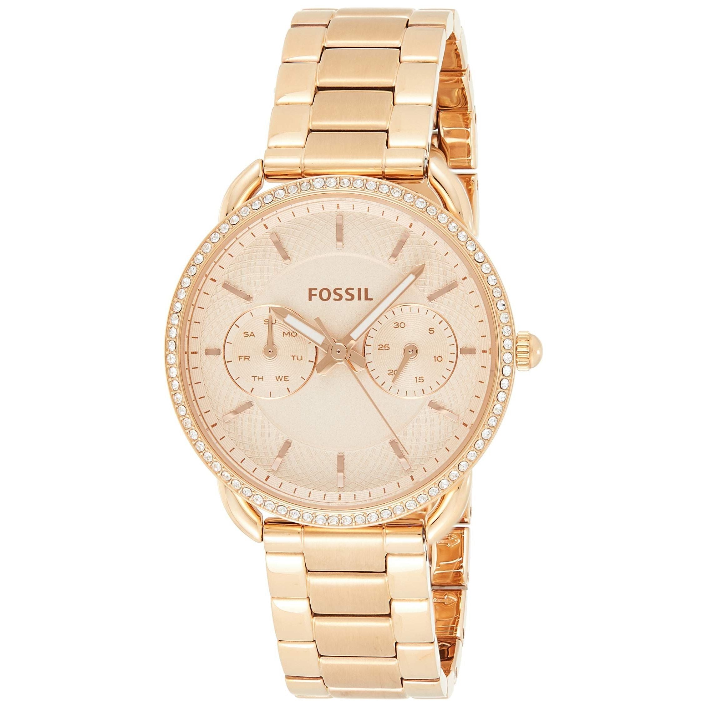 Fossil Womens Quartz Watch, Analog Display and Stainless Steel Strap ES4264