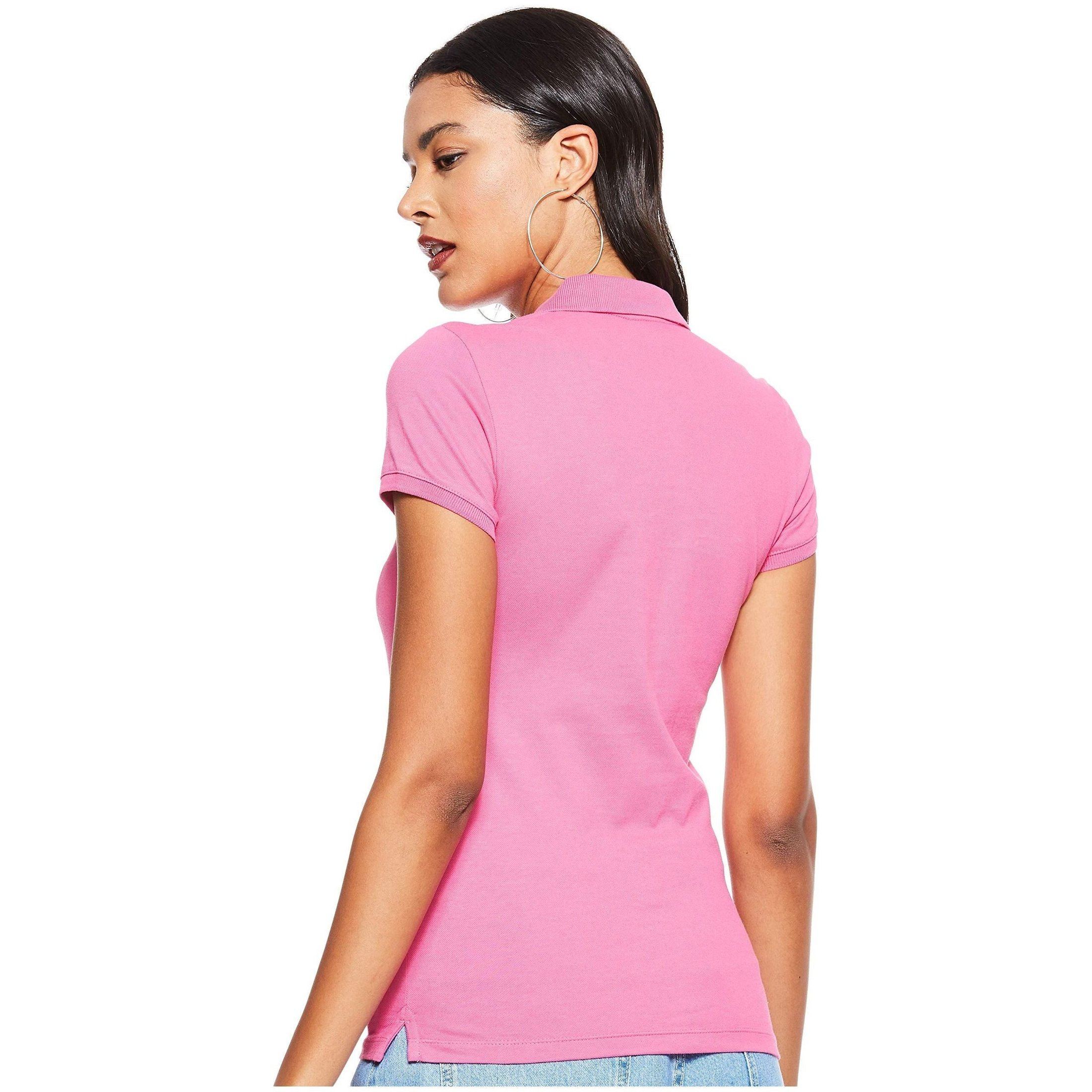 U.S. Polo Assn. Women's MTS022IY09-011 Regular Fit Short Sleeve T-Shirt, Fuchsia, Small