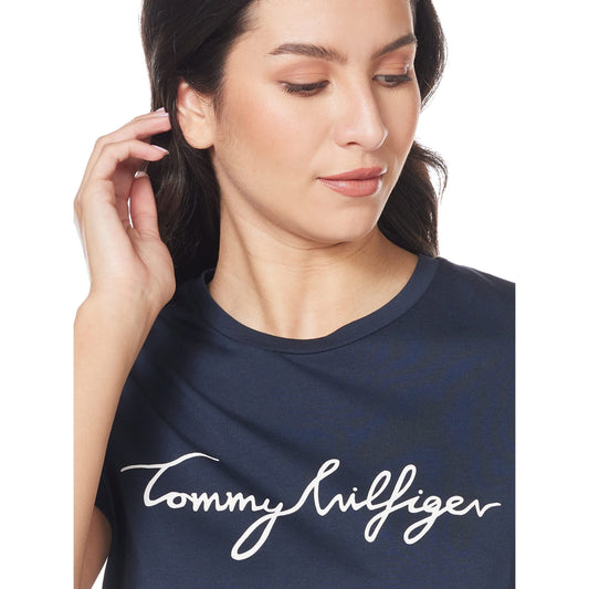 Tommy Hilfiger Womens Heritage Crew Neck Graphic Tee T-Shirt T-Shirt