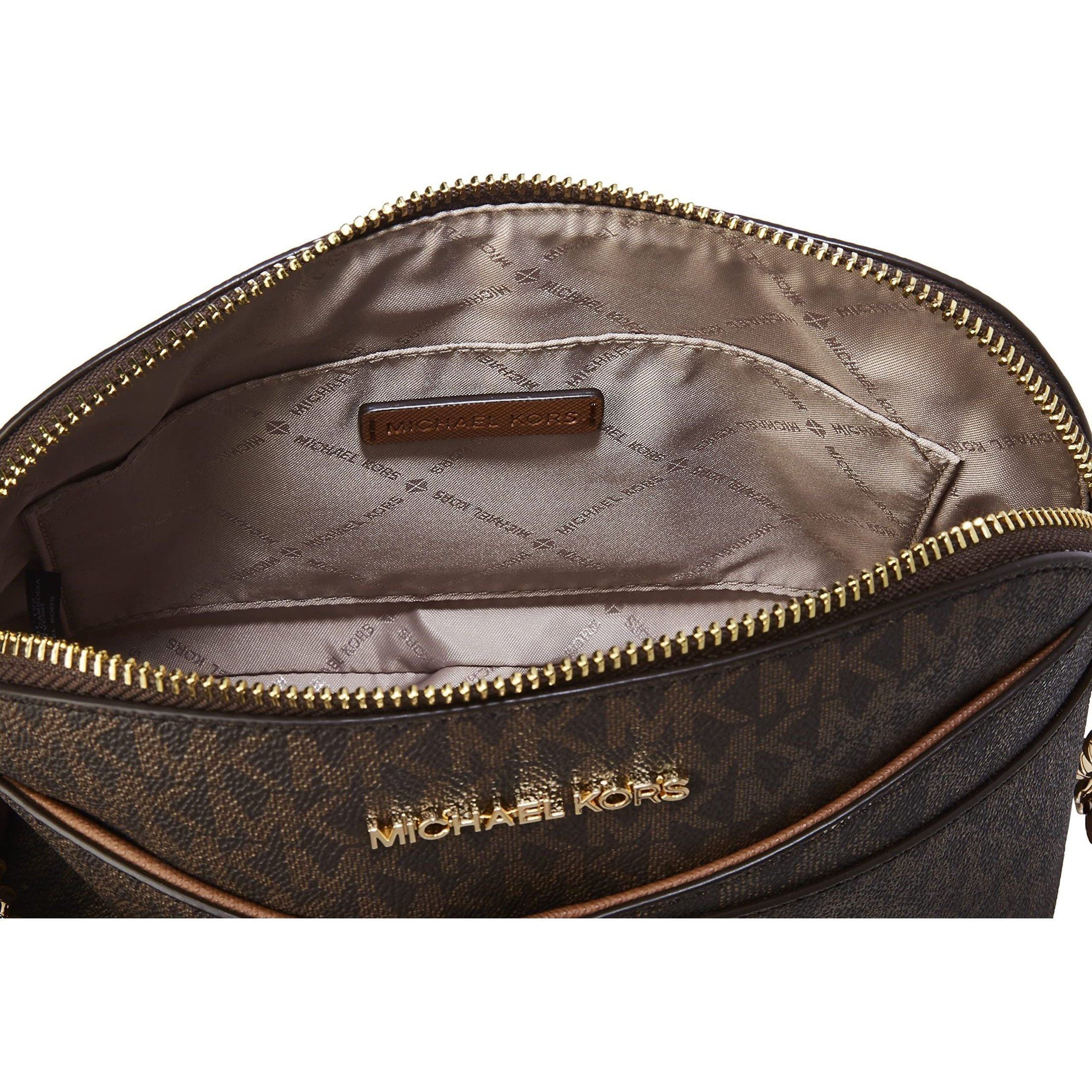 Michael Kors Jet Set Medium Crossbody Leather Handbag