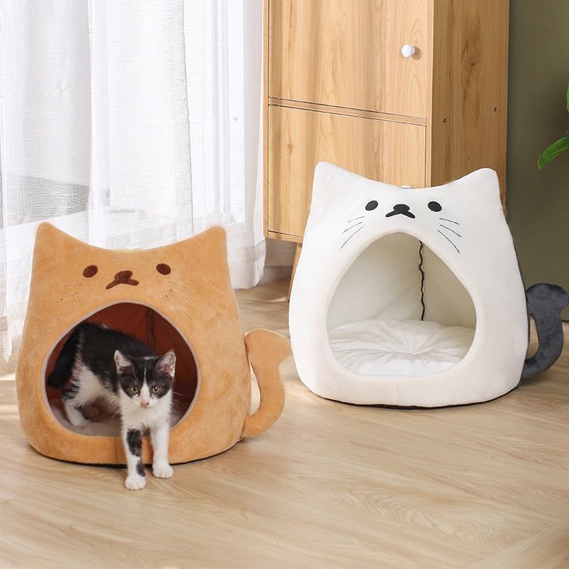 New Deep Sleep Comfort In Winter Cat Bed Iittle Mat Basket Small Dog House Products Pets Tent Cozy Cave Nest Indoor Cama Gato - Jointcorp