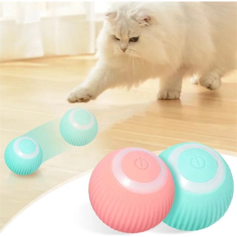 Smart Cat Toys Automatic Rolling Cat Ball Electric Ball Cat Interactive Toy For Cats Training Self-moving Kitten Toy Accessories - Jointcorp