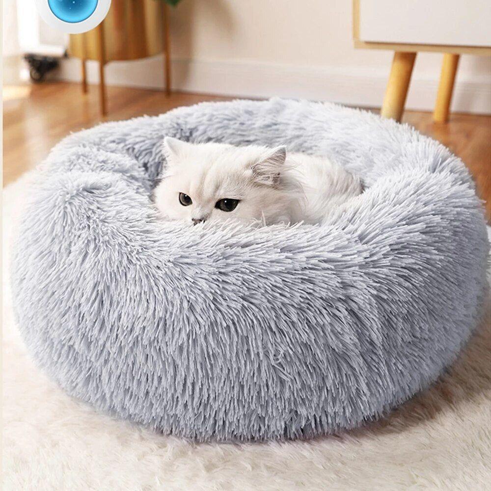 Super Cat Bed Warm Sleeping Cat Nest Soft Long Plush Best Pet Dog Bed for Dogs Basket Cushion Cat Bed Cat Mat Animals Sleeping - Jointcorp