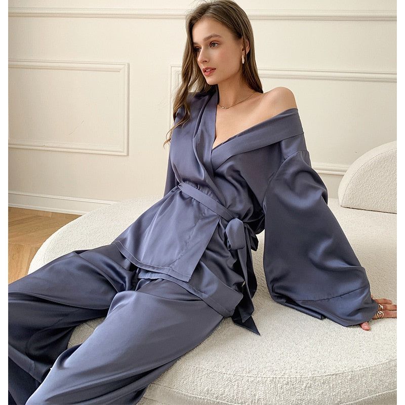 Women's Pajamas Set Nightwear Simplicity Nightgown Femme - Jointcorp