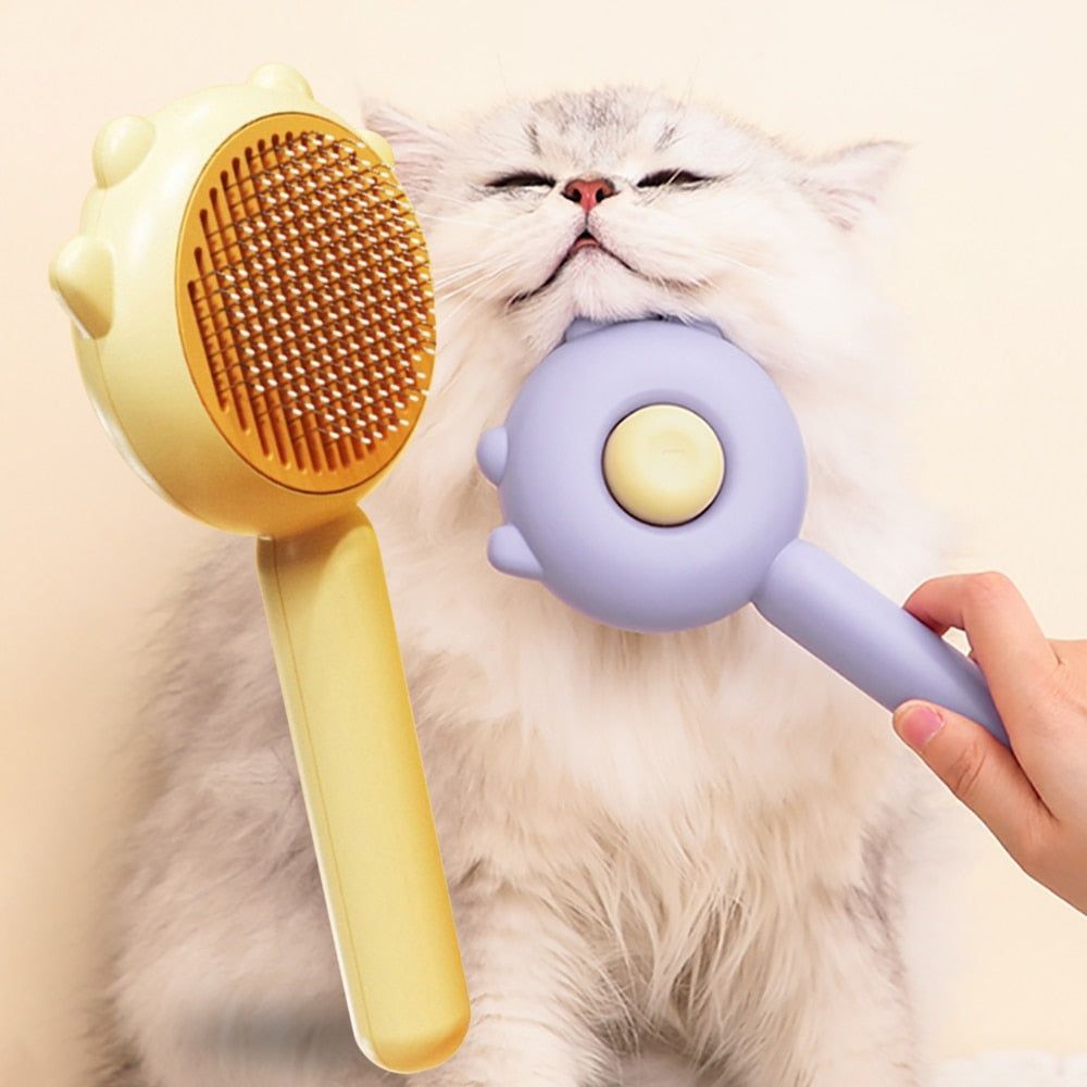 Cat Comb Massage Pet Deshedding Brush Hair Removal Cat and Dog Universal Needle Brush Pets Grooming Shedding Supplies Scratcher - Jointcorp