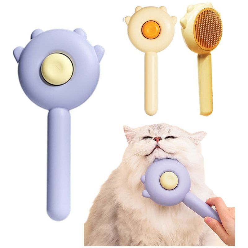 Cat Brush Pet Hair Removal Brush Cat Comb Pet Grooming Brush for Cats Dogs Pets Hair Remover Massages Puppy Kitten Accessories - Jointcorp